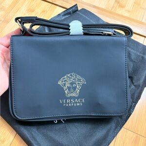 Versace Parfums Black Shoulder Bag